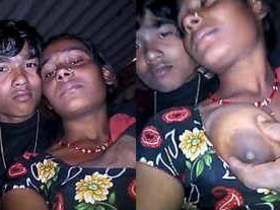 Indian couple flaunts their big boobs in a steamy video