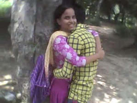 Rustic couple indulges in steamy sex in the forest