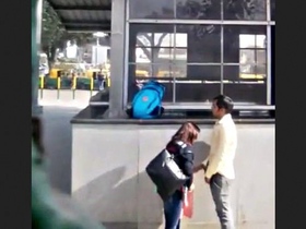 A stunning pair delivers an incredible oral performance on the train