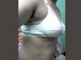 Bengali aunt reveals her breasts and vagina in part one
