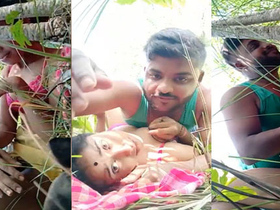 Bangla babe gets naughty in the open air