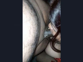 A sensual Desi wife receives oral sex and passionate intercourse