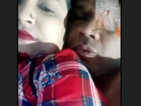 Indian bhabi engages in sexual activity with an elderly man in a low-quality video