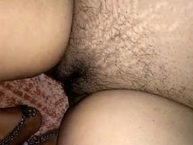 A South Asian wife enjoys a generous amount of semen during sex