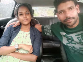 Desi couple has wild sex in the backseat of a car