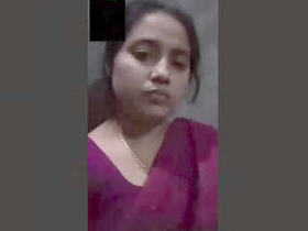 Part 2 of a girl's video showing off her boobs and pussy
