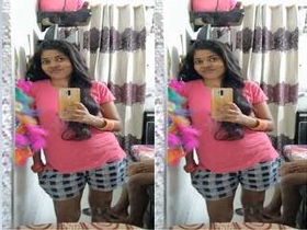Watch this exclusive video of a seductive Indian wife showing off her naked body
