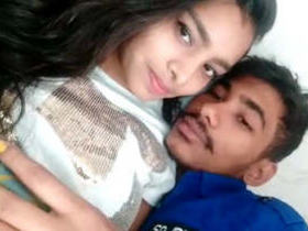 Aroused non-professional pair passionately making love with sentiment