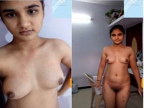 Exclusive video of a sultry Indian girl flaunting her breasts and pussy