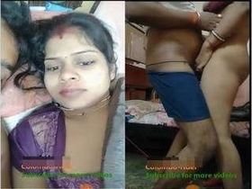 Indian couple indulges in steamy sex on camera