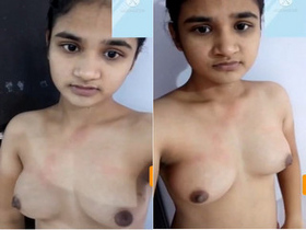 Young Indian babe records intimate video for her lover