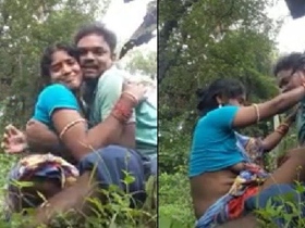 An Odia couple from Dehati engages in outdoor sex in a MMS video