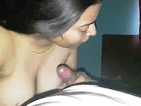 Indian wife gives a blowjob in HD