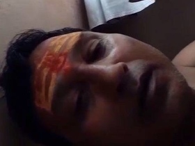 Baba Lund gives a blowjob to a chalk in a sexy video
