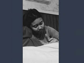 An attractive girl from Assam performs a seductive oral sex act