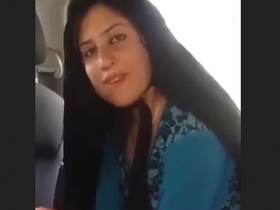 Performing a sensual oral sex act within a vehicle