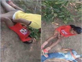Amateur couple gets down and dirty in the great outdoors