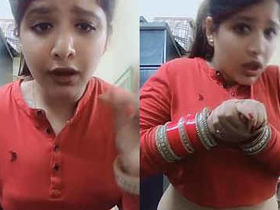 Chubby girl with a big and open navel