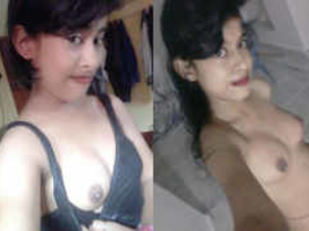 Indian girl Anjali teases with her boobs and pussy