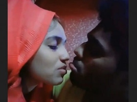 Intense Hijabi girl and her boyfriend in a steamy scene