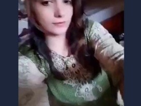 Gorgeous Indian housewife with stunningly hot breasts