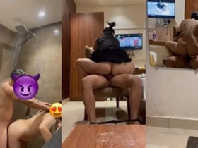 A romantic encounter in a hotel suite