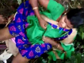 Indian couples engage in intimate post-coital moments amidst nature