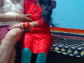 Indian newlywed wife's uninhibited sexuality in the house