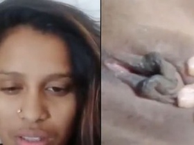 Horny girl gives a live sex show in a chat session