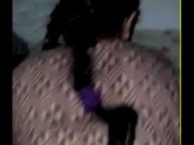 Auntie in Indian style gets dogged