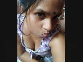 Guwahati couple enjoys breast play in bedroom video