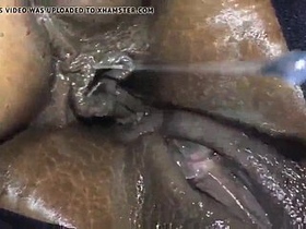 Homemade video of clitoral stimulation