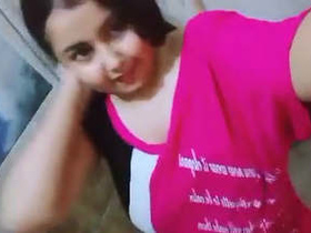 Horny girl gets naughty in the bathroom