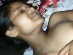 Indian girl moans as her lover fucks her pussy in Guwahati video