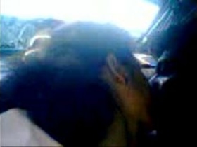 Tamil couple enjoys steamy sex in the backseat of a car