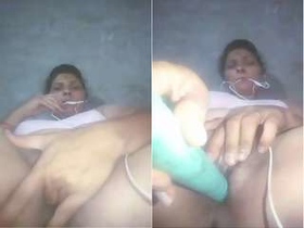Naughty girl masturbating with her hands