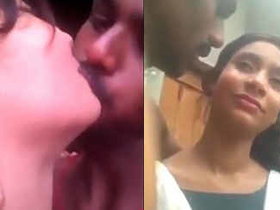Friends explore their feelings through a passionate kiss