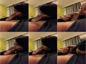 Mallu girl gives a steamy blowjob in MMS