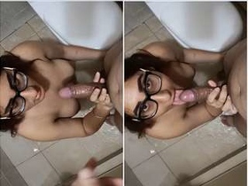 NRI girl's stunning appearance and amazing skills in part 4 of the blowjob series