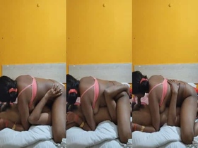 Srilankana girl gives a blowjob in a steamy video