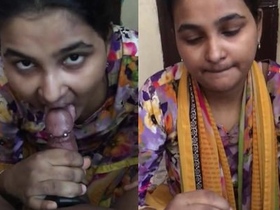 Desi girl gives oral to her teacher in front of her parents