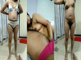 Chubby girlfriend gets naughty in MMS video