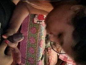 Assamese girl gives a sensual blowjob in a homemade video