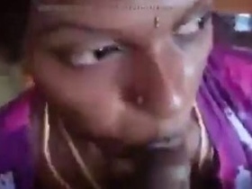 Tamil wife's blowjob and sex video featuring Phulai Umbi Semen