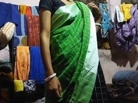 Indian couple engages in doggystyle sex in their bedroom