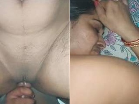 Amateur Desi wife gets doggy style and moans in pain