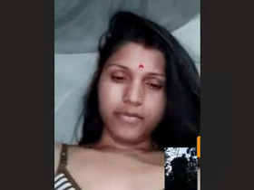 Assamese woman reveals her breasts during a video chat