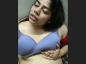 Indian beauty with big breasts craving for pleasure
