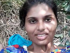 Village girl enjoys outdoor sex with her boyfriend