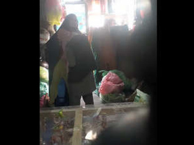 Mature Pakistani couple enjoys a passionate romance in public spaces